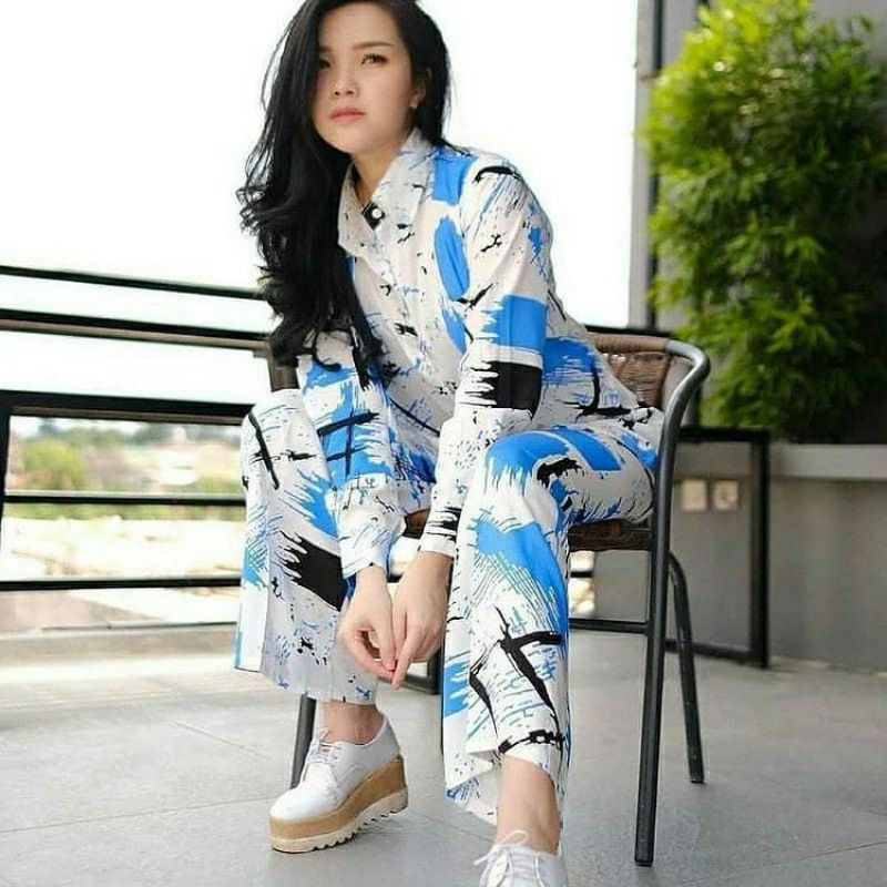 One set Rayon Premium Setelan Piyama Motif Terbaru