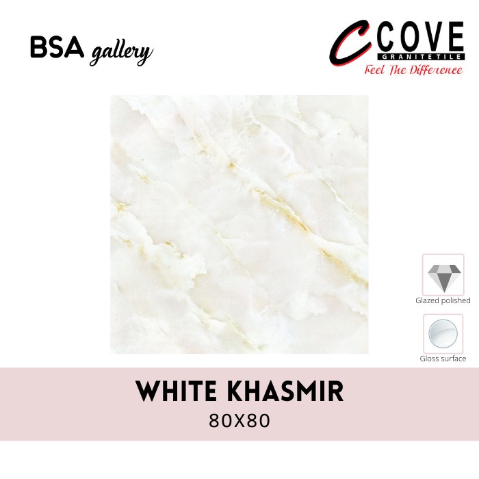 GRANIT COVE 80X80 WHITE KHASMIR / GRANITE TILE GLAZED POLISHED