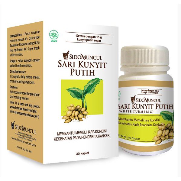 Sidomuncul Kunyit Putih 30 kapsul