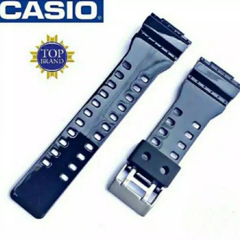 STRAP TALI JAM CASIO G- SHOCK GA110 GA-110 GA 110 WARNA HITAM GLOSSY