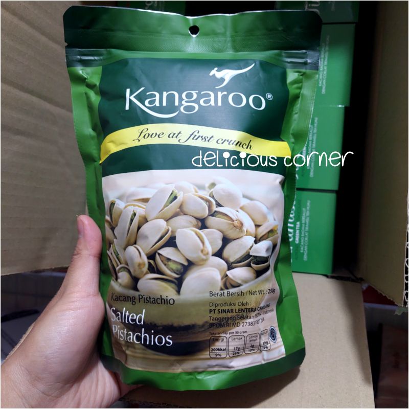 

Kangaroo Salted Pistachio 250g pistachios Kacang pista arab