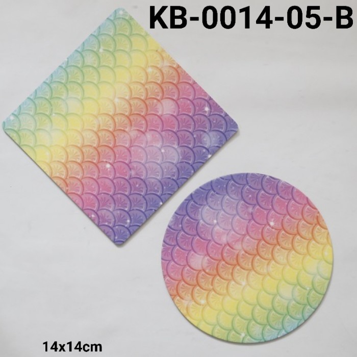 

GR-KB-0014-05 GROUP 1 CAKE BOARD TATAKAN KUE KOTAK BULAT 14CM RAINBOW BERKUALITAS