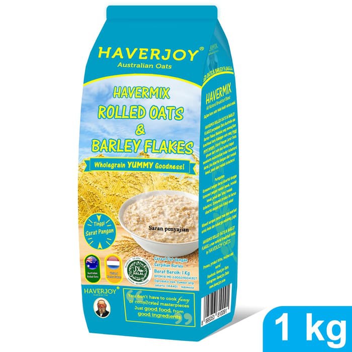 

Havermix Rolled Oats & Barley Flakes 1Kg