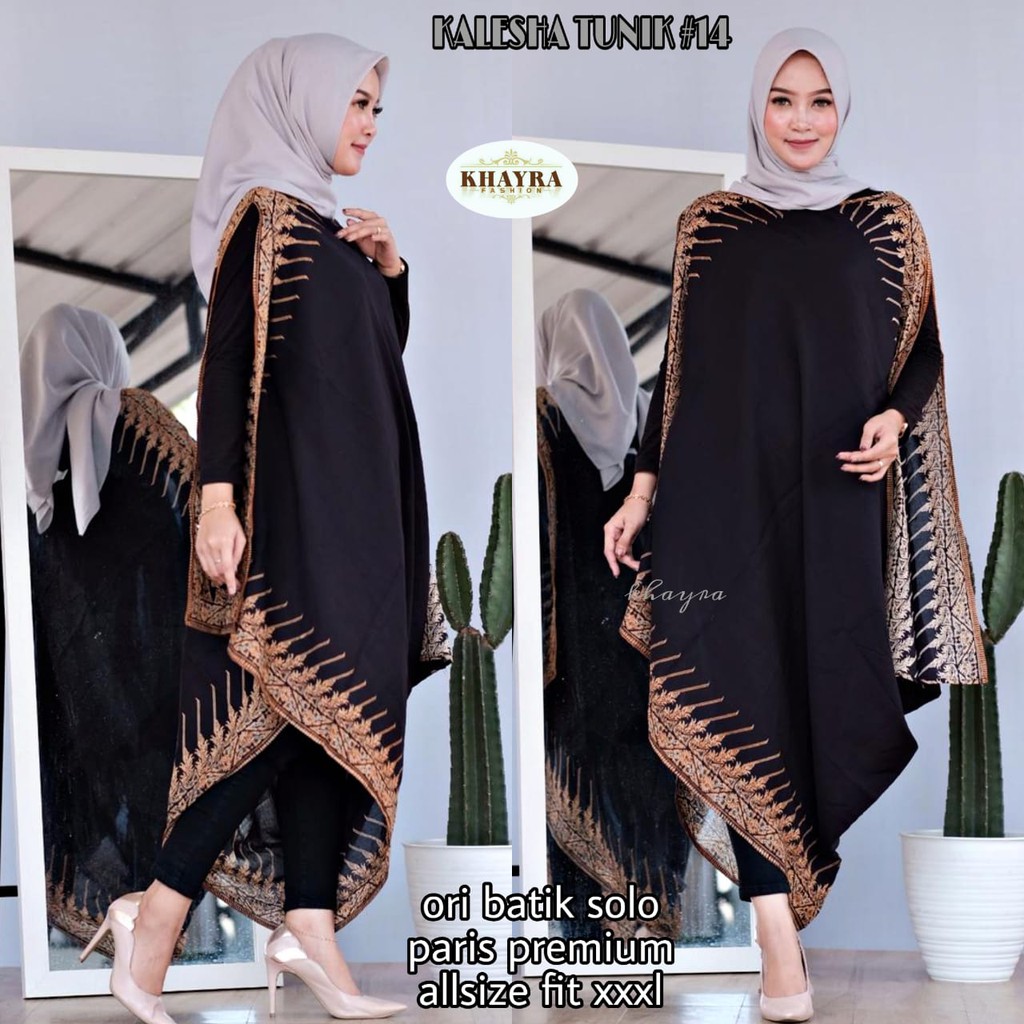 Batik Solo Kalesha Tunik 14 Khayra Batiksoloamanah 140.000