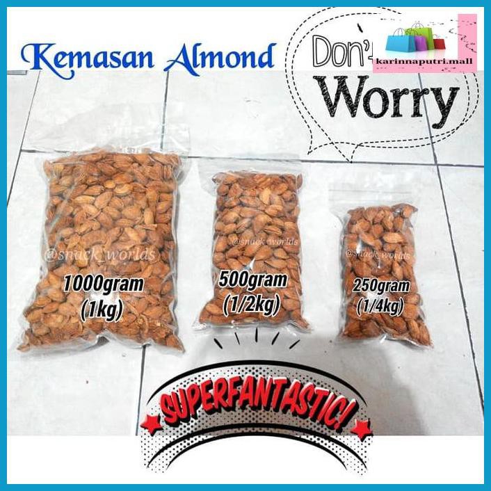 

E5Ewsfg- 250Gram Almond Roasted ( Panggang ) Usa - California Murah 78Itjyhf-