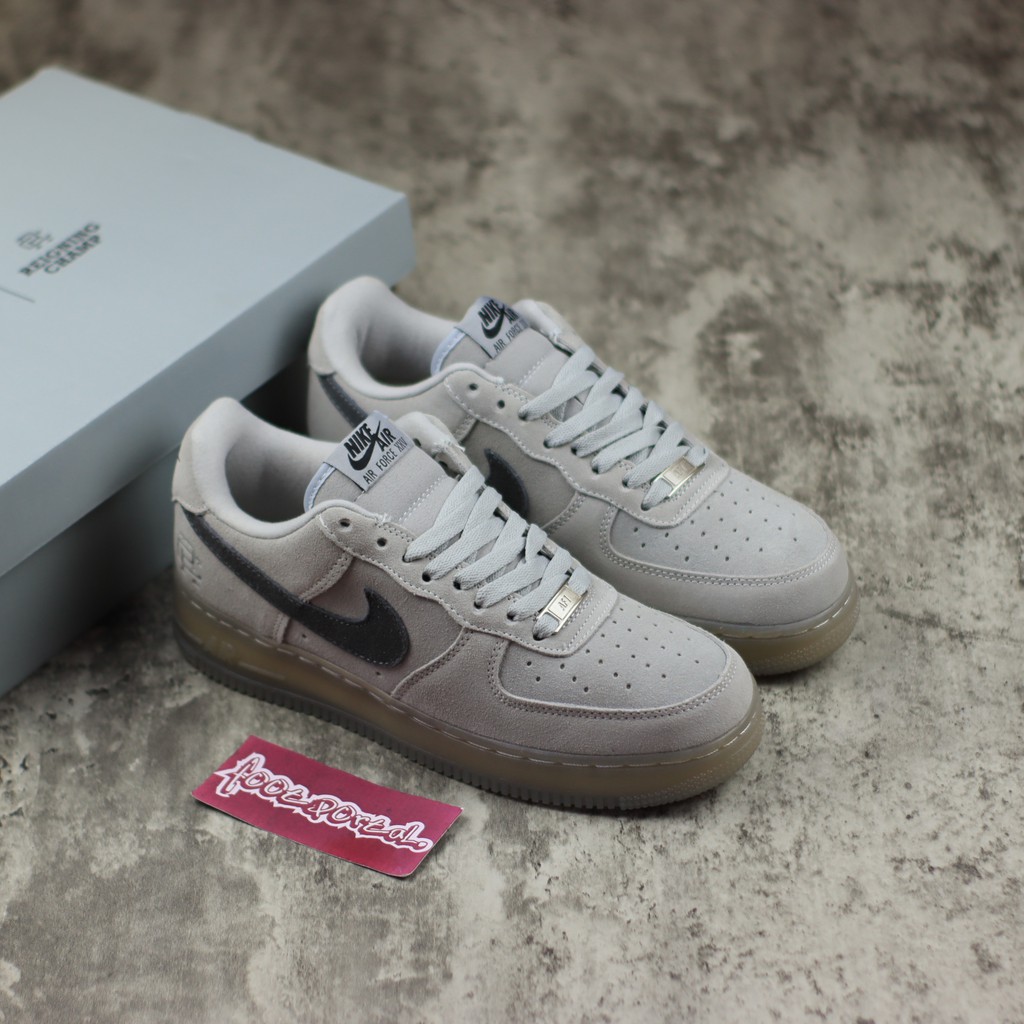 Sepatu Nike Air Force 1 AF 1 X Reigning Champ Grey - Un Original