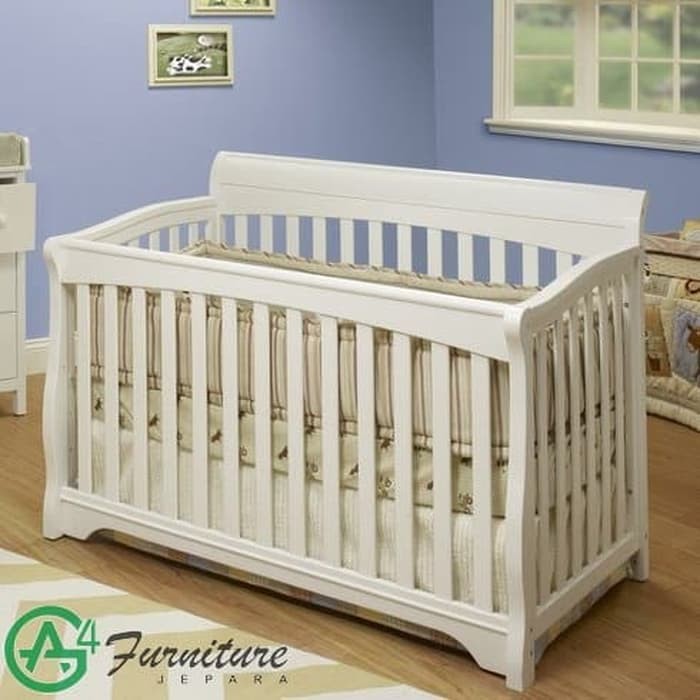 Ranjang Bayi Minimalis Kayu Jati