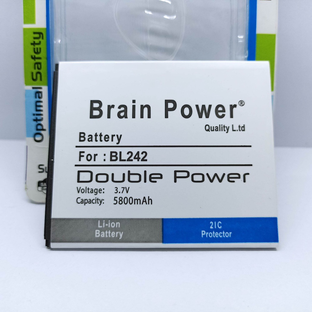 BATRE BATRE BATRE / BRAIN POWER LENOVO / Bl242 BL -242 / A6000 / A6600 / A6000+ / LEMON K3 5800 MAH 