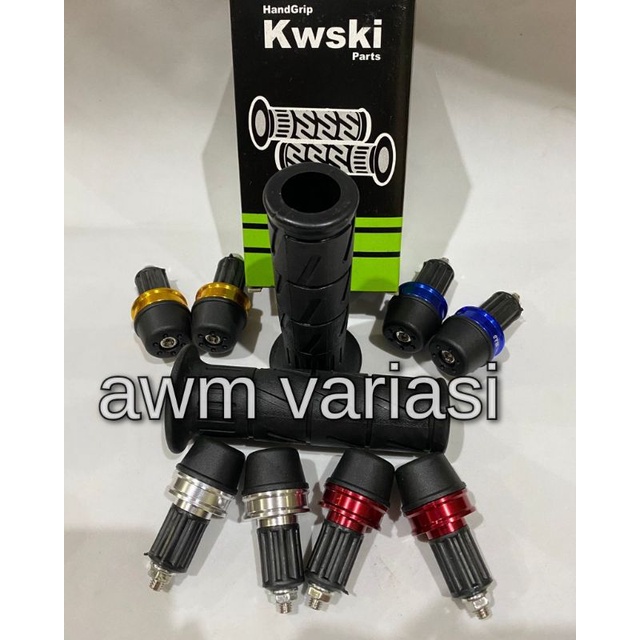 TERMURAH HANDGRIP MODEL KAZE KIRI KANAN EMPUK+JALU STANG BERKUALITAS UNIVERSAL SEMUA MOTOR