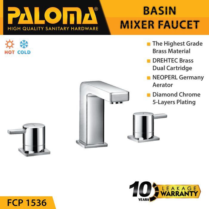 PALOMA FCP 1536 Keran Mixer Wastafel Cuci Tangan Panas Dingin Kran Air