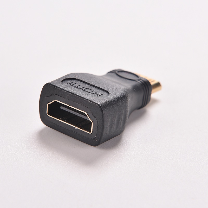 {LUCKID}1PC For HDTV Mini HDMI Type C Male to HDMI Type A Female Adapter Connector