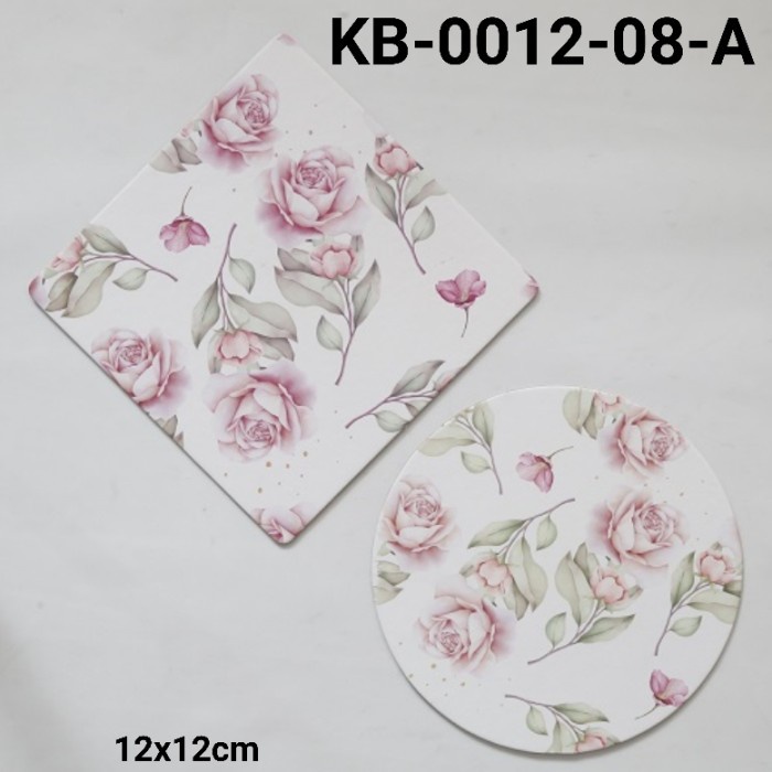 

GR-KB-0012-08 GROUP 1 CAKE BOARD ALAS KUE KOTAK BULAT 12CM BUNGA DAUN BERKUALITAS