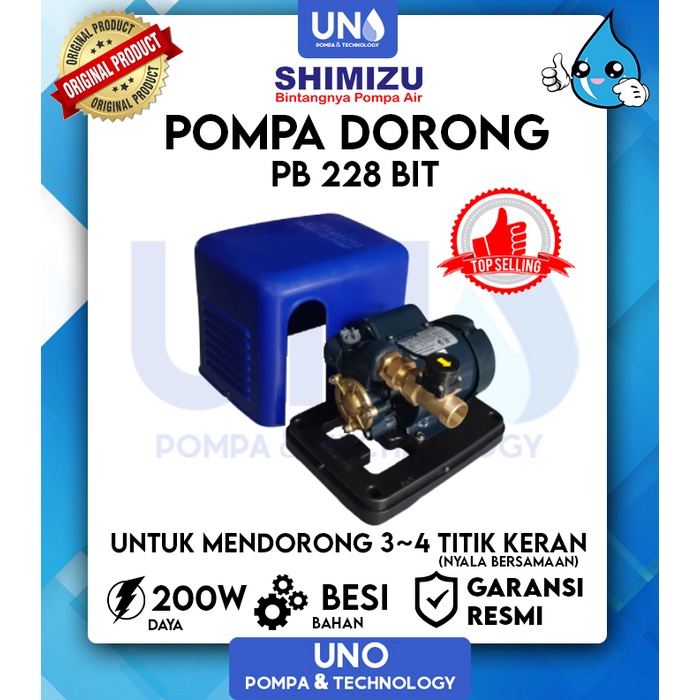 Pompa Air Pendorong Booster Otomatis Shimizu PB 228 BIT / PB228BIT / PB-228 BIT