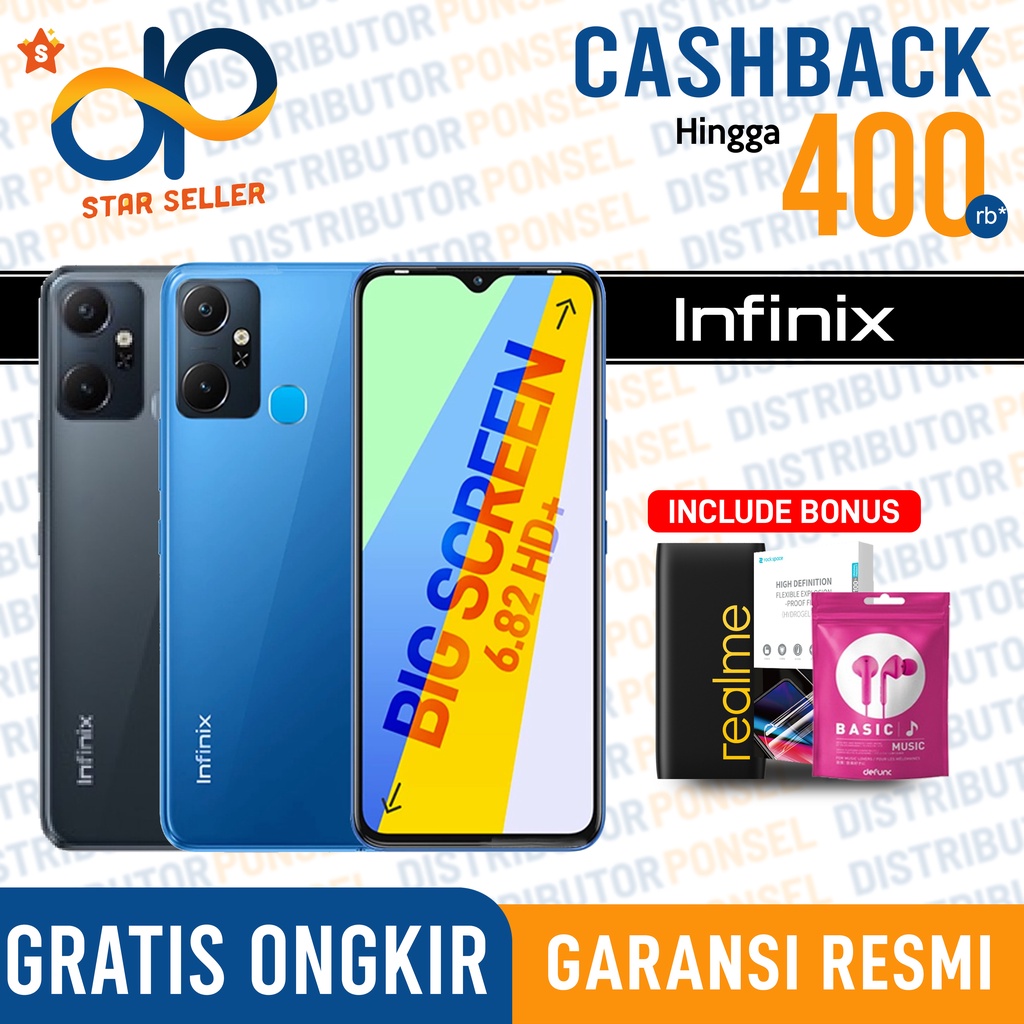 Infinix Smart 6 Plus 3GB+64GB - 2GB 32GB Garansi Resmi Smart 6 Plus 3 GB 64 GB 2 GB 32 GB