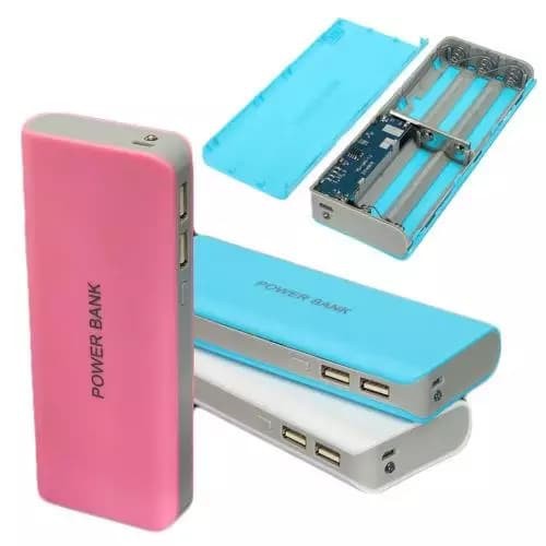 DIY Power Bank Case Module Dual Port USB Out 18650 5 Battery Charging