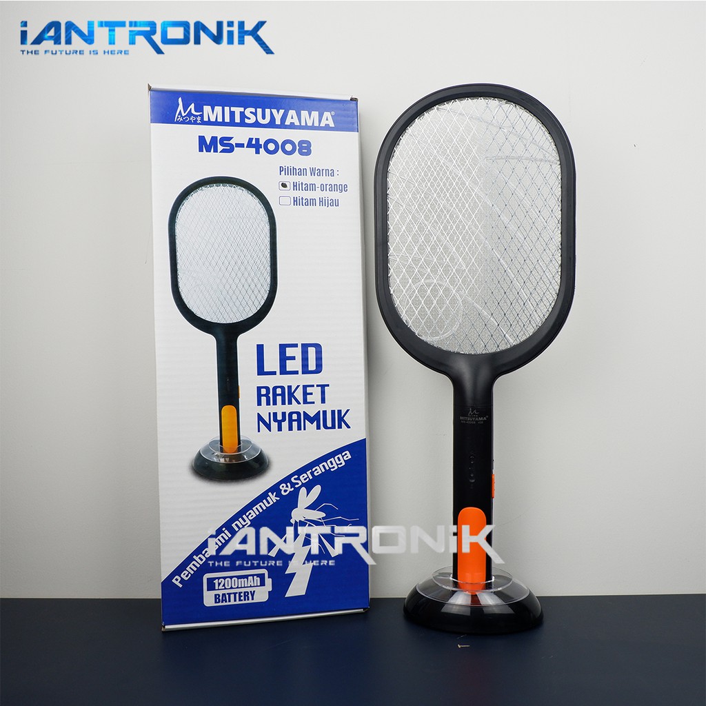 Raket Nyamuk / Perangkap Serangga STAND High Voltage 1200mAh MS-4008