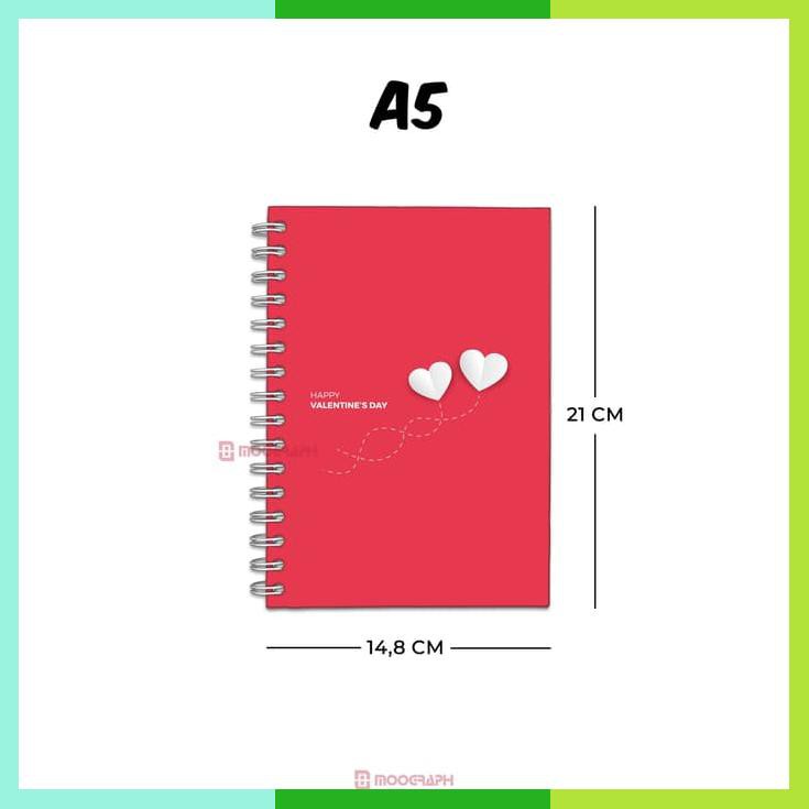 

Notebook Custom A5 Spiral Agenda / Diary / Buku / Jurnal / Planner