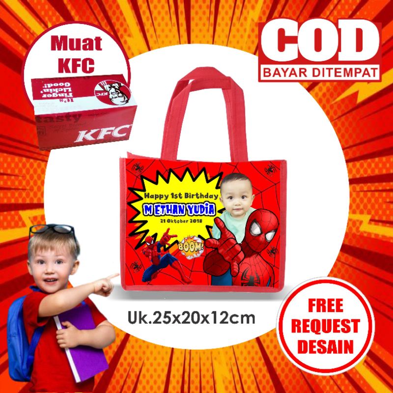 

Tas Souvenir Paket tas ulang tahun anak goodie bag ultah pesta acara souvenir Tote bag hampers suvenir aqiqah tedhak siten