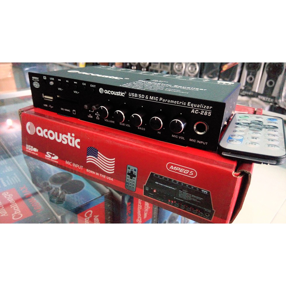 EQUALIZER/pre amp ACOUSTIC MOBIL MP3/MP4/MP5 langsung out video