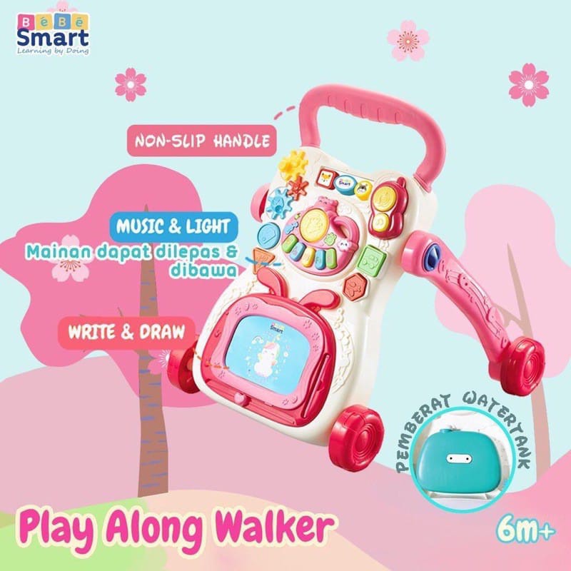 READY GOJEK GRAB BEBESMART BABY WALKER PUSH WALKER / SUGAR BABY MINI CAR BEBE SMART PLAY ALONG WALKER ALAT BELAJAR JALAN