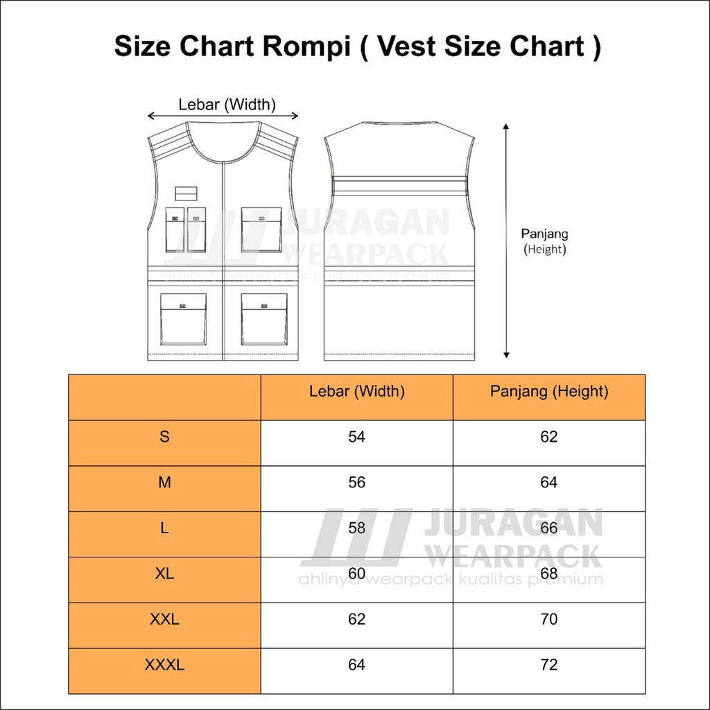 Rompi Safety Warna Kuning Kombinasi Biru Navy