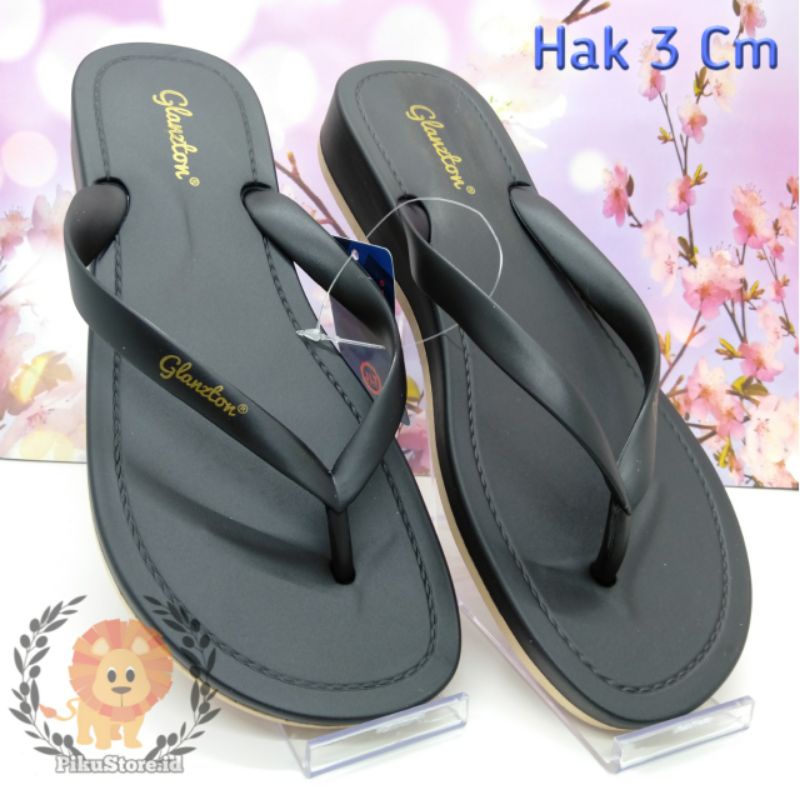 [PIKU] Sandal Jepit Wanita Glanzton Tali Tipis Sendal Jelly Slip Sandal Slop