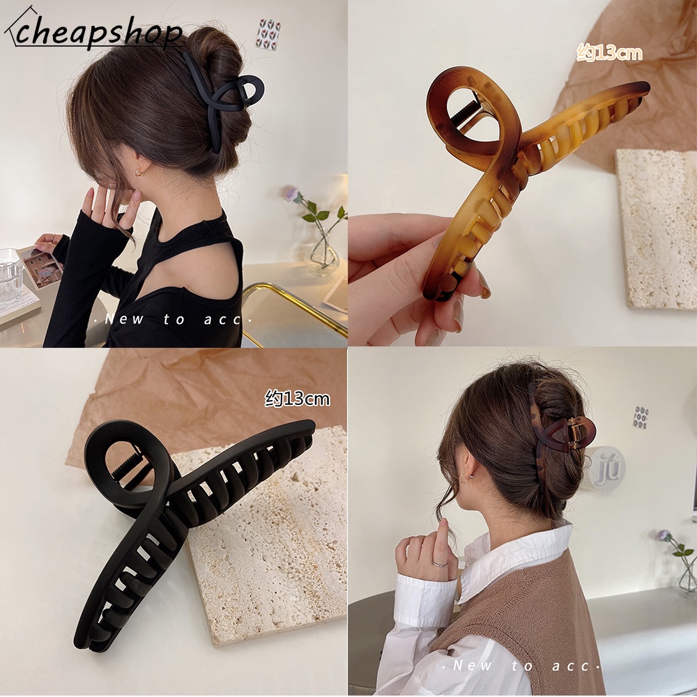 IFYOU Jepit Rambut Model Silang Ukuran 13CM Gaya Vintage Untuk Wanita