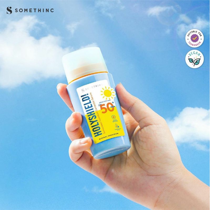 Somethinc Holyshield Sunscreen Comfort Corrector Serum 50ml dan 15ml