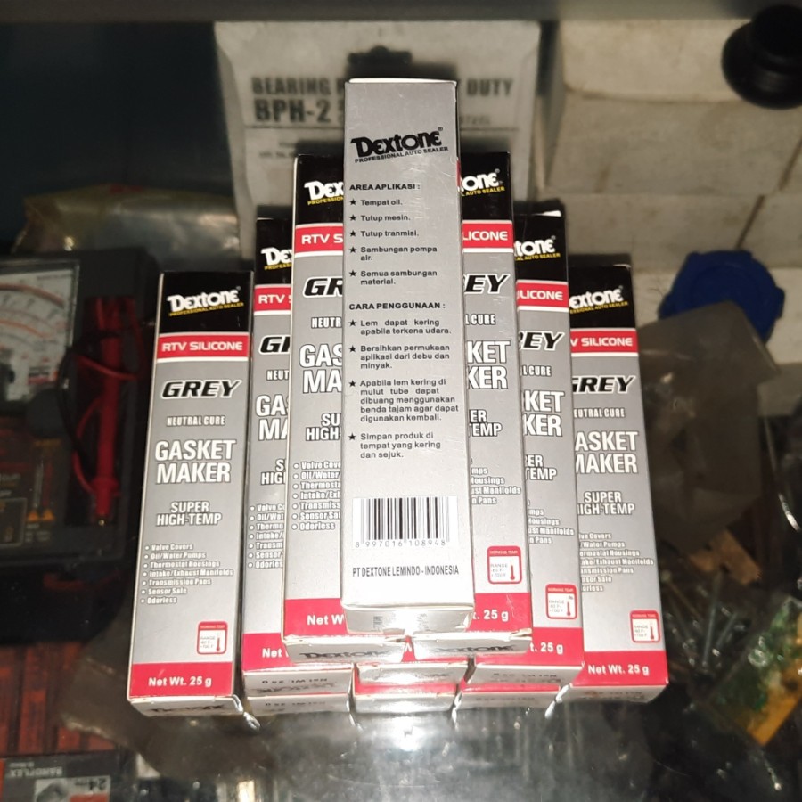 Lem Gasket Dextone RTV Silicone Sealant Grey Paking Mesin Radiator