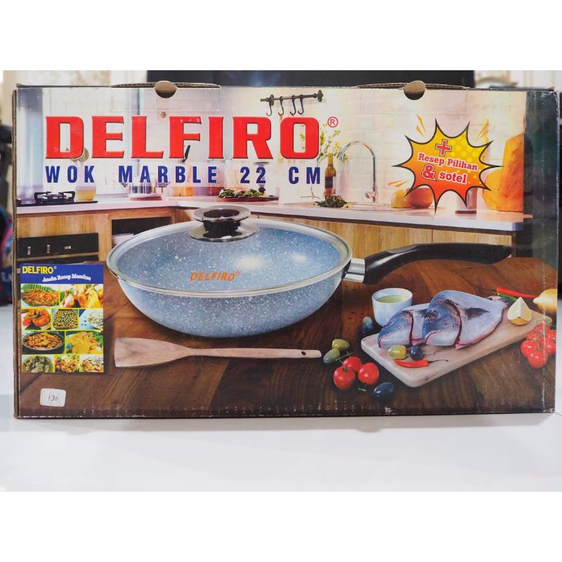 Delfiro Wok Marble 22