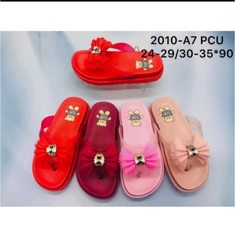 SANDAL ANAK ALINA SANDAL KARET ANAK PEREMPUAN 2010 A7 IMPORT GAYA KOREA TERBARU RINGAN