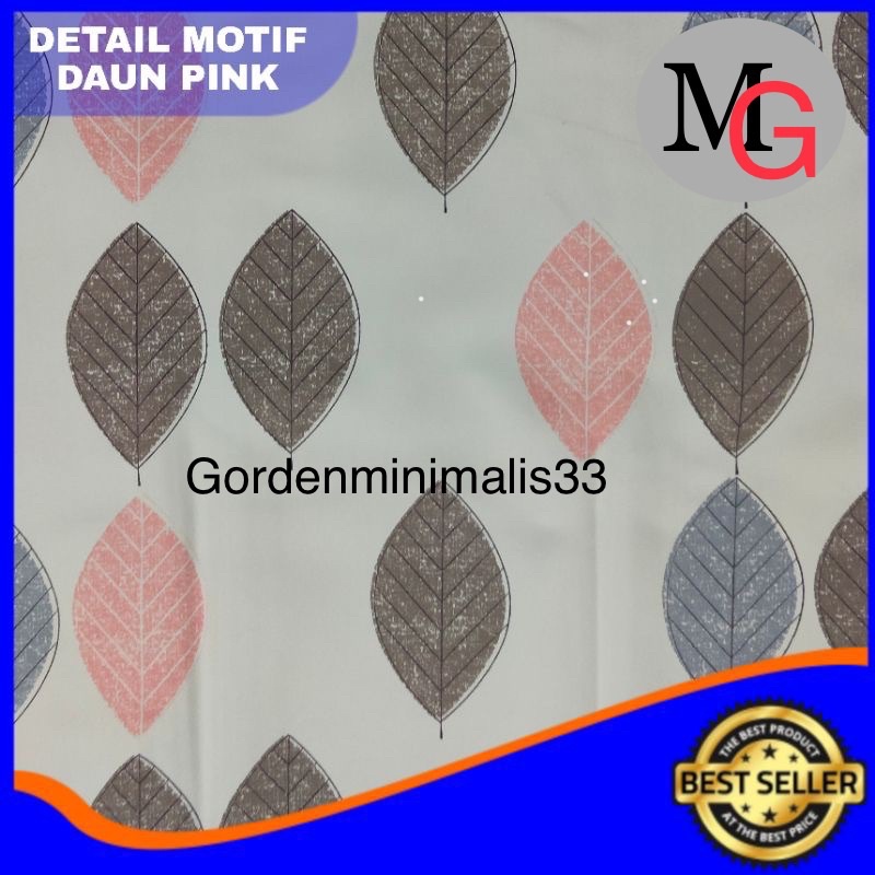 GORDEN MINIMALIS TIRAI GORDEN MOTIF DAUN KERING