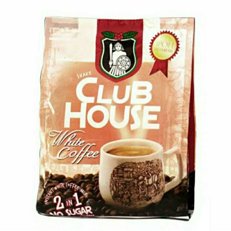 

CLUB HOUSE White Coffee With Creamer 3in1 No Sugar (12sX40gr)