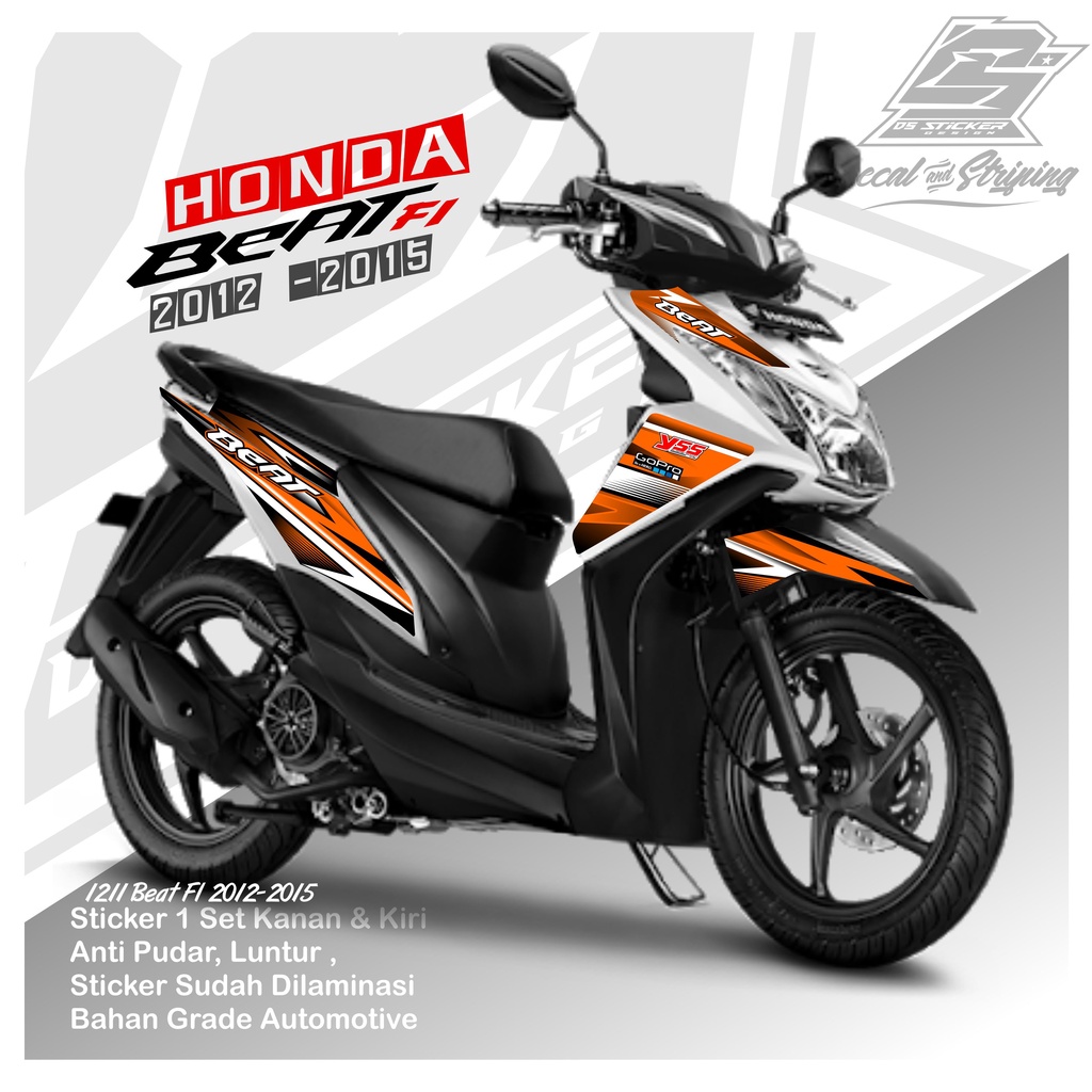 Jual 1211 Striping Beat FI 2012 2015 List Variasi FI Lama Sticker Indonesia Shopee Indonesia