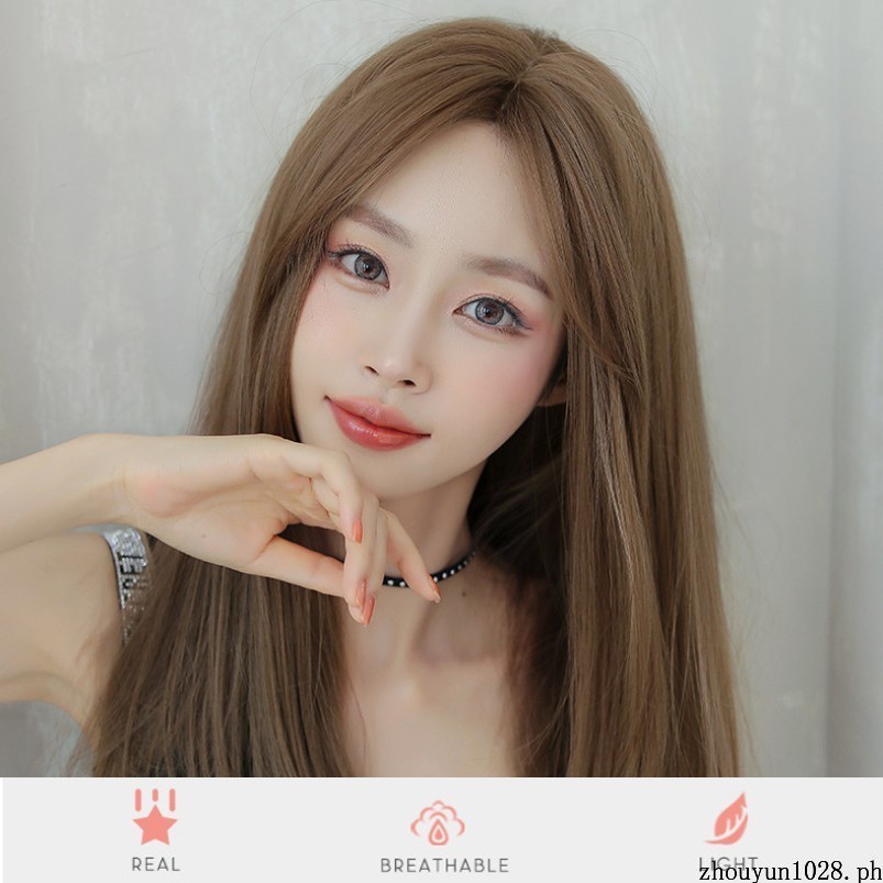 Korean Fashion Wig Simulation Wig Straight Hair  Long Hair Extension Piece