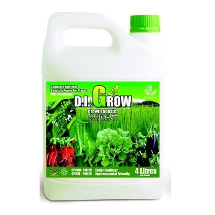 Pupuk Cair Organik DI Grow Hijau 4Liter