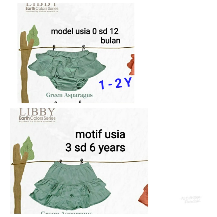 Libby Lilo skirt 1 pcs umur 0 sd 6 tahun