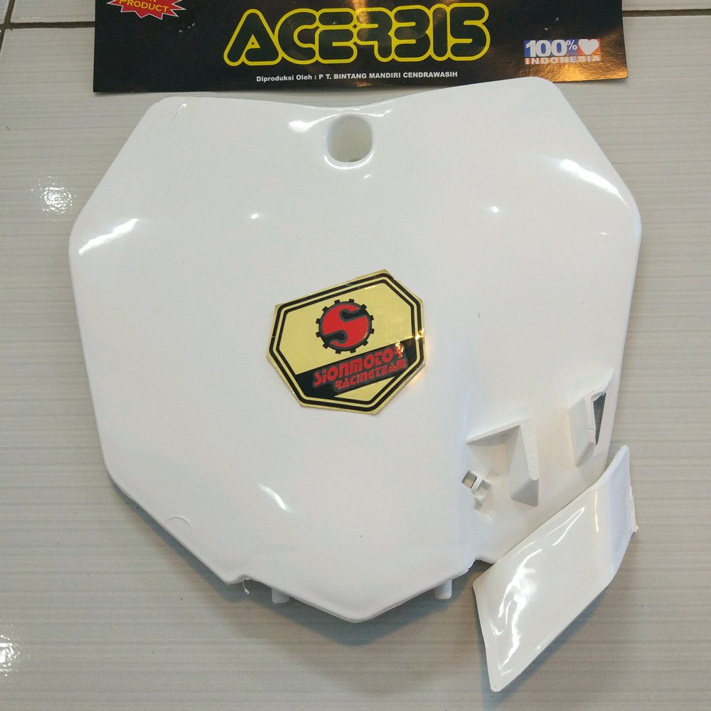 Papan Nomor Start KTM 6day 250 Putih