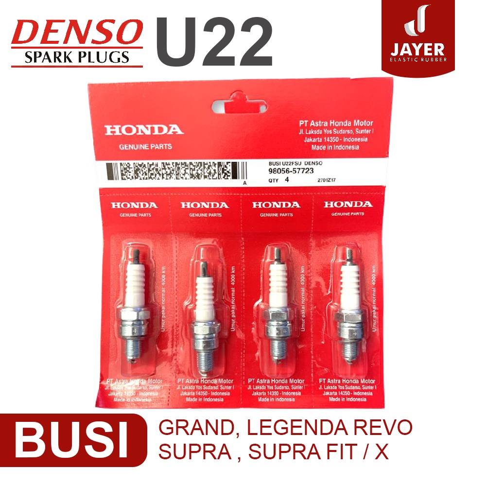 Busi U22 denso / Busi Motor Honda Supra fit / X Denso