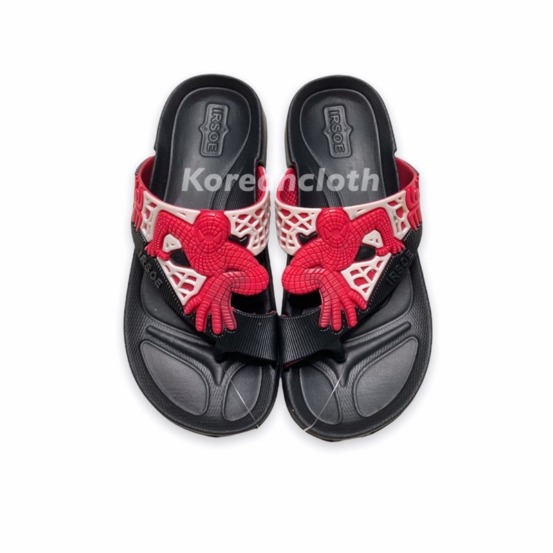 SANDAL JEMPOL KARET SLIP IRSOE 206 ANAK LAKI MOTIF SPIDERMAN