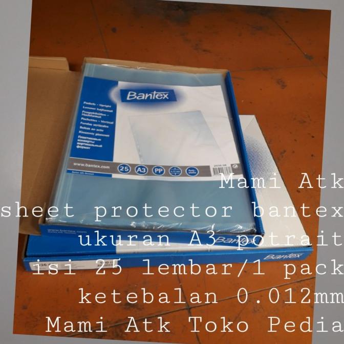 

Sheet Protector Bantex Potrait Ukuran A3 Isi 25 Lembar/Pack 2036 Terlaris