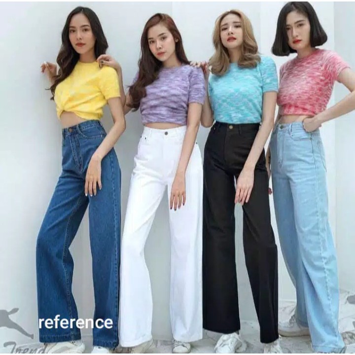Hw kulot jeans/jeans wanita/jeans kulot panjang