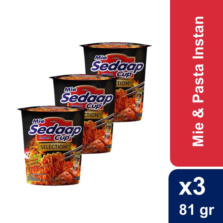 Mie Sedaap Cup Korean Spicy Chicken x3 | Shopee Indonesia