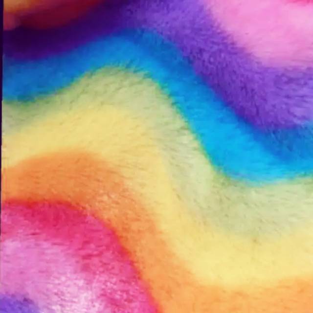 Kain Bulu Rasfur Pelangi