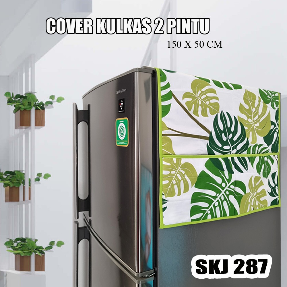 COVER / TAPLAK / SARUNG KULKAS 2 PINTU