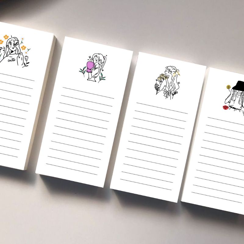 

Cute Memo Pad Simple White for decorating Note Catatan (bisa custom)