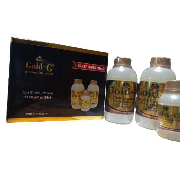 Jelly Gamat Gold G Original 2 x 500Ml Free 320 ML