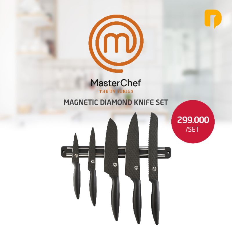 Master Chef Magnetic Diamond Knife Set