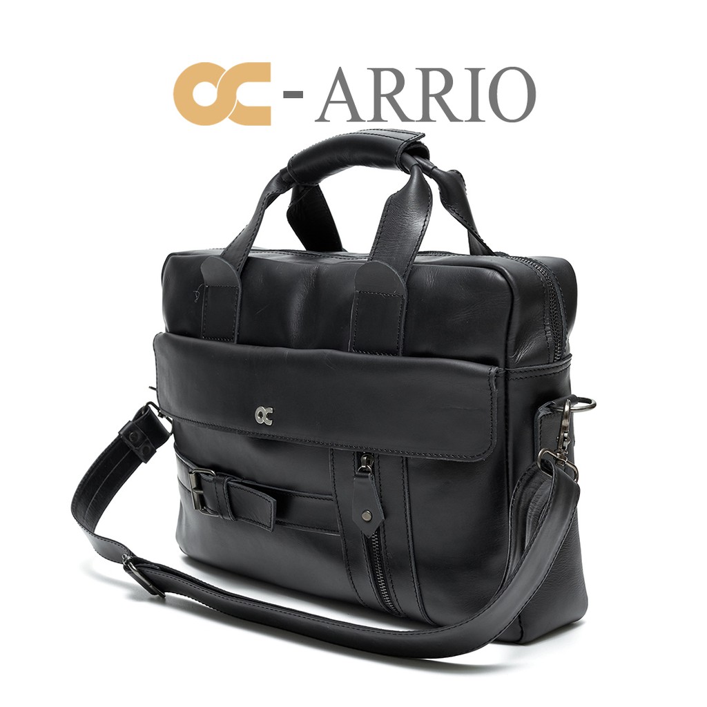 TAS KULIT PRIA/ TAS LAPTOP KULIT ORIGINAL OC-ARRIO