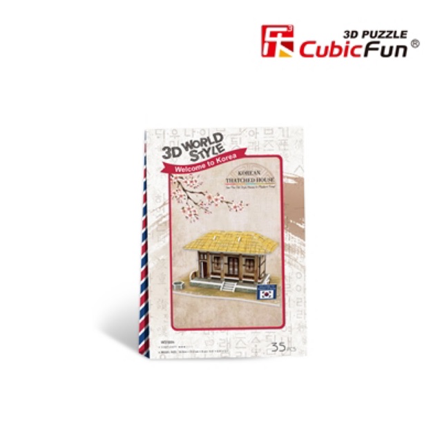 [MURAH] Cubic Fun 3D Puzzle World Style 🇰🇷 South Korea Thatched House